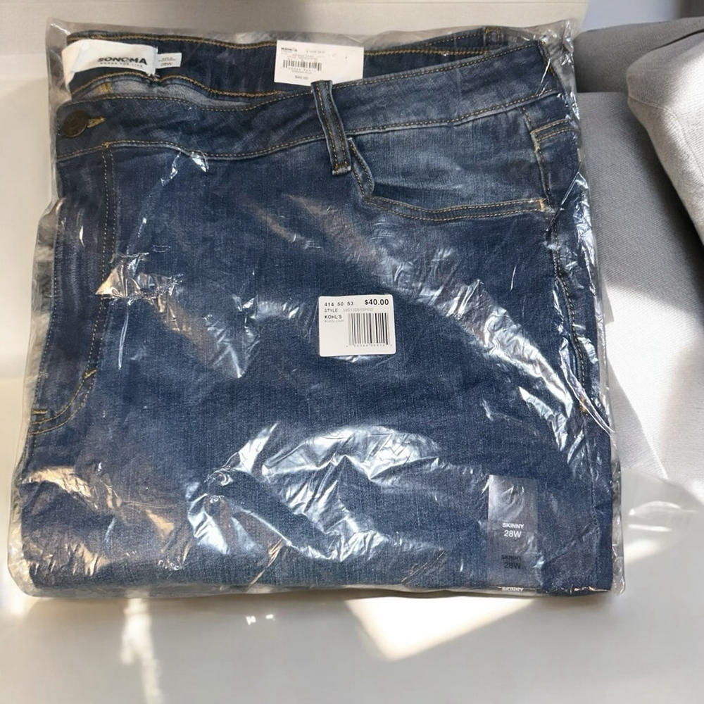 Women's Sonoma Goods For Life Jeans, 28W, Blue